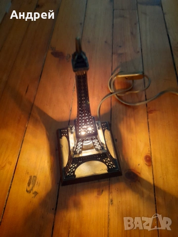 Стара декоративна лампа Айфелова кула, снимка 7 - Други ценни предмети - 53417060