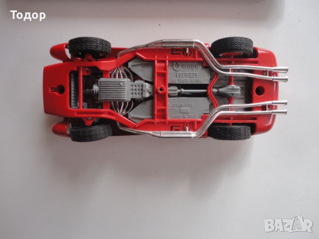 Кола количка Ferrari 250 Testa Rossa Burago 1 към 24, снимка 9 - Колекции - 45320771