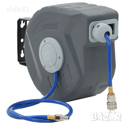 vidaXL Автоматична макара с маркуч за въздух 1/4" 12 м, снимка 1