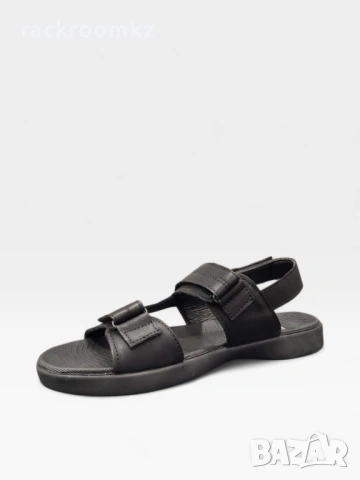 Мъжки кожени сандали в черно S526-1 black, снимка 2 - Мъжки сандали - 54252607