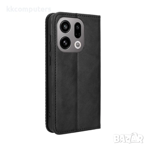 Кожен Калъф Портфейл за Oppo Find X9 5G - Ретро PU кожа, Стойка, Слотове, Вкл. Протектор - 4 Цвята, снимка 7 - Калъфи, кейсове - 53411949