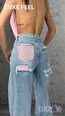 💓Дамски Дънки с Камъни 