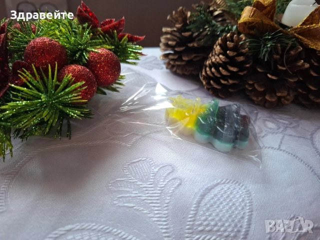 Промо!!! Красиви коледни глицеринови сапунчета, снимка 14 - Декорация за дома - 52539762