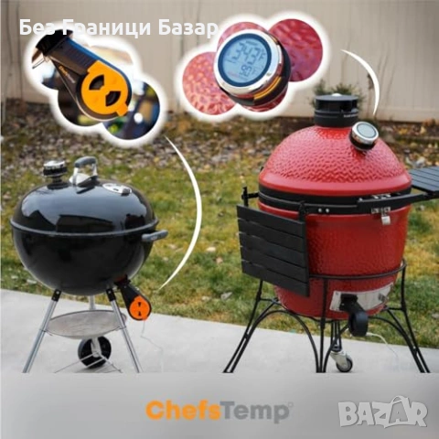 Нов смарт Умен термометър хъб за грил и пушилня с 4 сонди WiFi BT готвене скара, снимка 5 - Аксесоари за кухня - 54223026