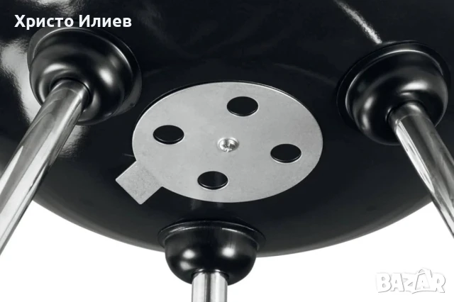 Барбекю с Капак на Дървени Въглища Сферично BBQ Скара с Колела, снимка 5 - Барбекюта - 50684879