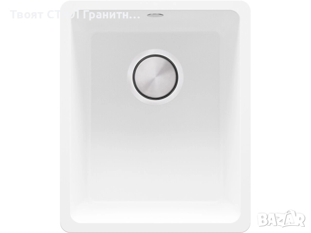 Бяла кухненска мивка за вграждане под плот Венеция 50 XL 460x440 мм, снимка 8 - Мивки - 51878584