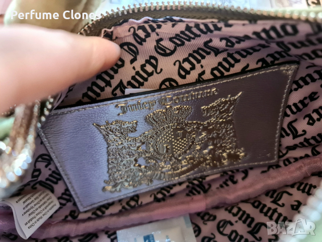  Juicy Couture Дамска чанта Blossom Small Hobo Bag
▪︎ Moss Green

, снимка 10 - Чанти - 45038314