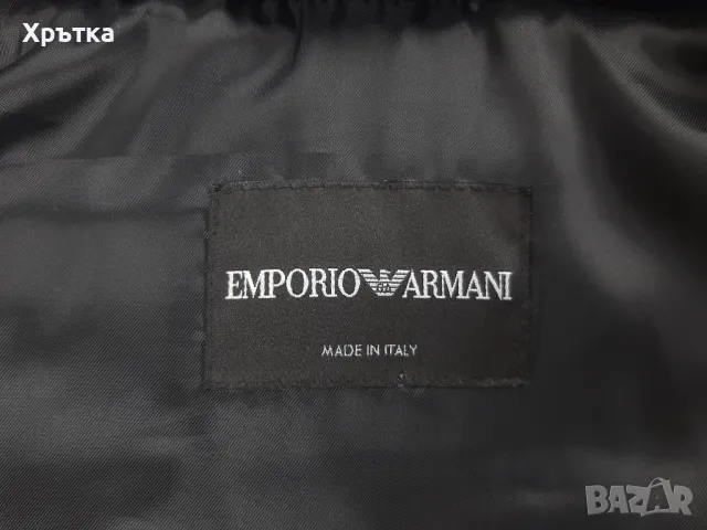 Emporio Armani - Оригинално мъжко яке с естествен косъм р-р M, снимка 10 - Якета - 49318011