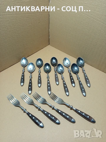 Комплект Стари Маркови Лъжици С Вилици.