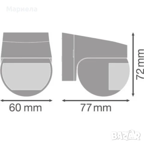 PIR СЕНЗОР ЗА МОНТАЖ НА СТЕНА 110DEG IP44 DG ledvance , снимка 5 - Друга електроника - 49064042