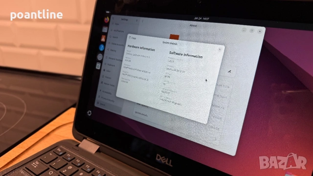 Лаптоп тъчскрийн Dell Latitude 3190 2 in 1 + мишка Fujitsu + чанта, снимка 4 - Лаптопи за дома - 53211940