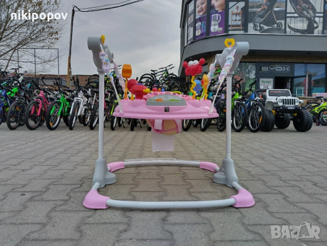 MONI Детско бънджи VISTA розов, снимка 11 - Проходилки - 53565139