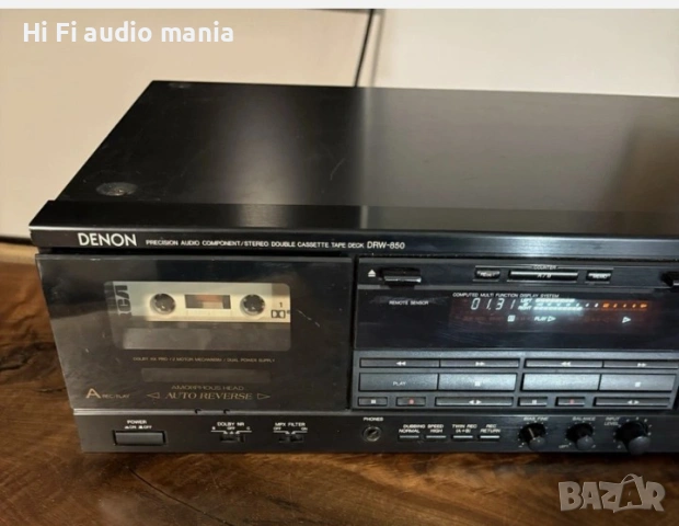 Продавам Двукасетен реверсен дек Denon DRW-850, снимка 4 - Декове - 53683254