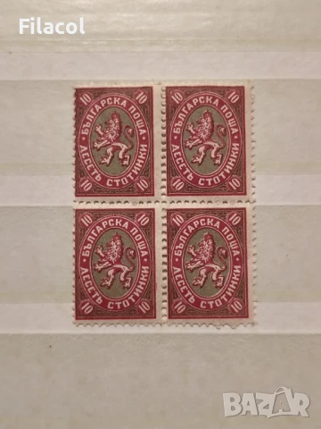 България 1927  Лъвчета каре 10 ст. MNH