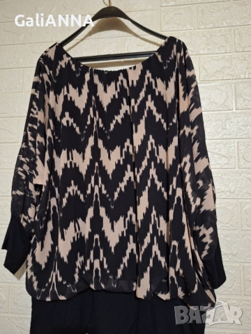 СТРАХОТНА ТУНИКА В ЕФЕКТЕН ДЕСЕН 2XL-4XL