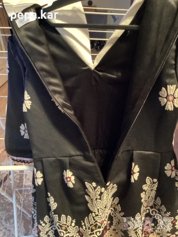 Уникална рокля с дълъг ръкав,,Баронеса”. 146 за 11 г, снимка 5 - Детски рокли и поли - 52635133