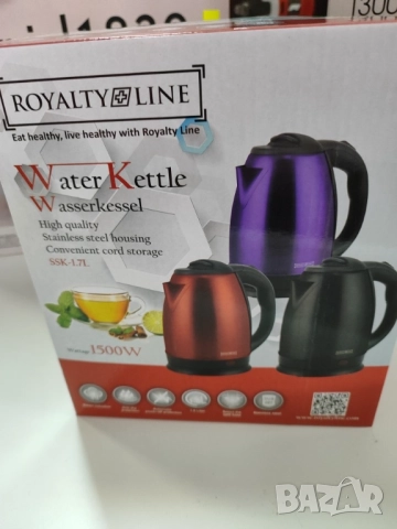 Електрическа кана Royalty Line RL-SSK1.7L, 1500W, 1.7л, Автоматично изключване, Защита от прегряване, снимка 5 - Кани - 51649133