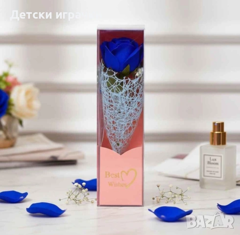 Роза изкуствено декоративно цвете в кутия, за подарък, за жена , снимка 7 - Други - 53091461