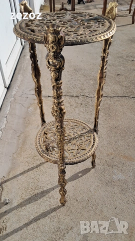 Алуминиева масичка в Ар Нуво стил, снимка 4 - Маси - 53198797