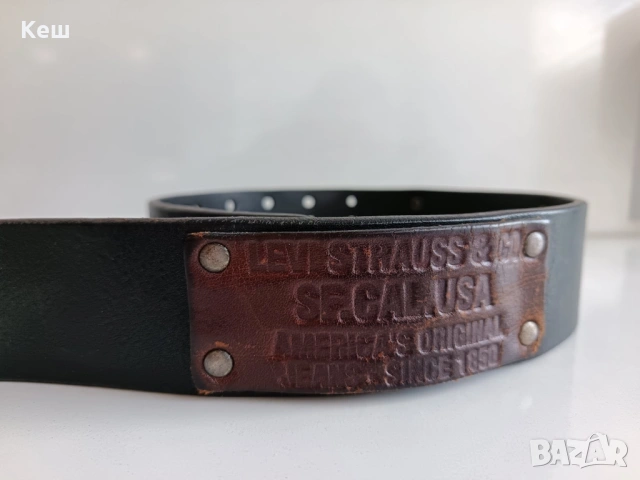 Колан LEVI'S - Уникален Колекционерски Модел (Made in Italy) с нашивки, снимка 5 - Колани - 54147863