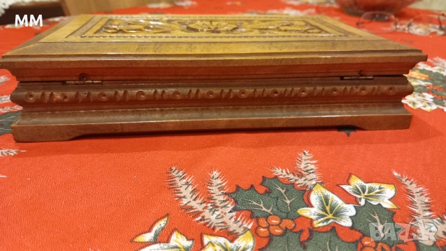 Стара дървена кутия за бижута , снимка 7 - Декорация за дома - 52933070