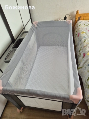 Детска кошара Kindercraft преносима, с матрак, снимка 5 - Бебешки легла и матраци - 54167729