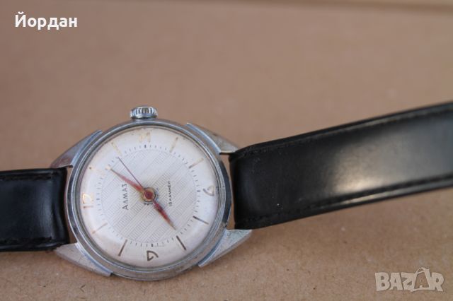СССР часовник ''Алмаз'' 18 камъка, снимка 4 - Мъжки - 45683497