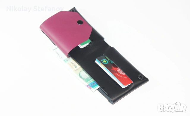 Хоризонтален оригами портфейл, снимка 2 - Портфейли, портмонета - 53045608