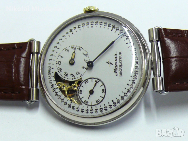 Молния Мълния СССР Регулатор преобразуван ръчен часовник, профилактиран!, снимка 9 - Мъжки - 53180484