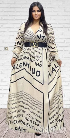 дълги рокли тип риза versace valentino garavani christian dior dolce gabbana louis vuitton , снимка 2 - Рокли - 50574326