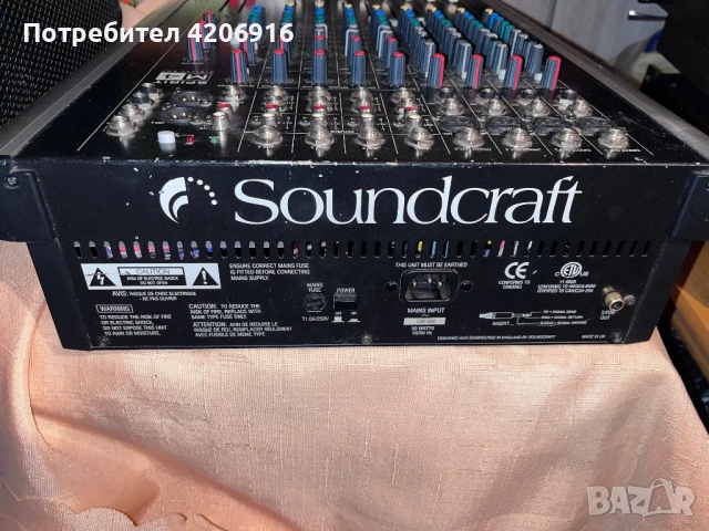 Soundcraft Spirit M4 пулт миксер, снимка 3 - Ресийвъри, усилватели, смесителни пултове - 53572821