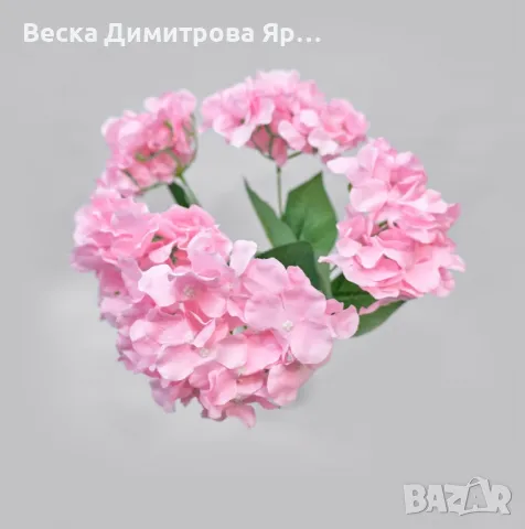 Луксозни букети от изкуствени хортензии – елегантна украса без грижи, снимка 7 - Други - 50322297