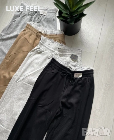 Дамски спортни панталони с дантела - 23€, снимка 2 - Панталони - 53660181