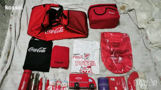 Кока-кола тениски, кърпа,термус и други за колекционери