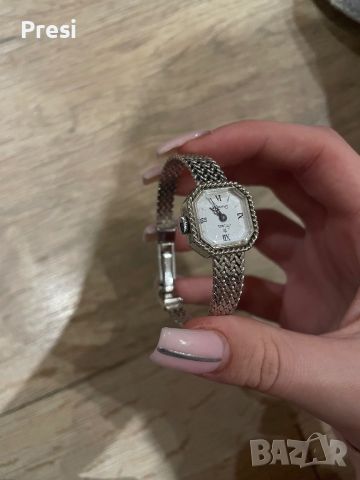 Сребърен, марков часовник, снимка 3 - Дамски - 45575040