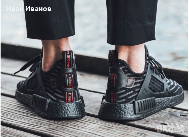 оригинални маратонки adidas NMD XR1 Triple Black номер 47,5-48, снимка 2 - Маратонки - 46143482