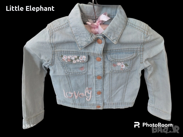 Дънково якенце светъл деним"Lovely" за 3-4 год мом,Англия/ново