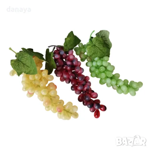 5840 Декоративно изкуствено грозде, 30 см, снимка 7 - Изкуствени цветя - 49848875