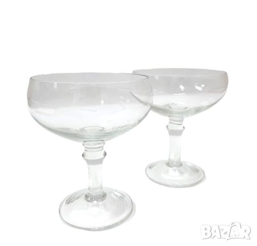 Стъклени чаши за шампанско(2.2), снимка 1 - Чаши - 46348651