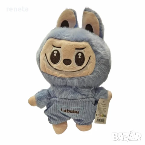 Играчка Labubu, Плюшено, Син, 26 см, снимка 1