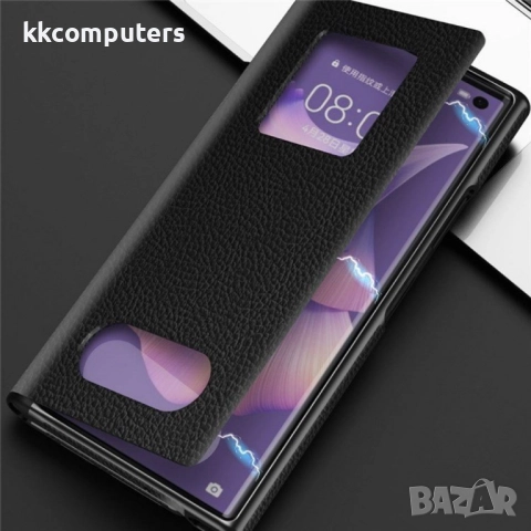 Huawei Mate Xs 2 Litchi Texture /Kickstand Folding Magnetic Wallet Кожен Калъф и Протектор, снимка 7 - Калъфи, кейсове - 52839004