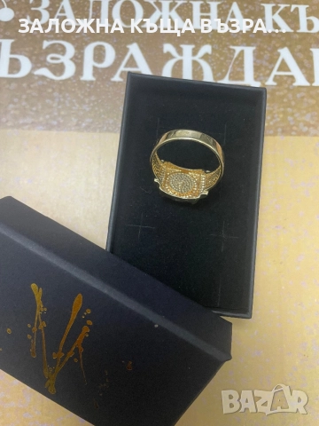 Златен Пръстен - 14 Карата , снимка 3 - Пръстени - 52833537