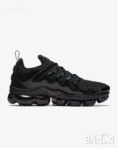 Спортни Нови Оригинални Обувки Nike Air VaporMax Plus Black/Black/Dark Grey, снимка 3 - Маратонки - 54045211