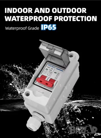 IP65 Водоустойчива електрическа разпределителна кутия с DC соларен прекъсвач MCB 63A, снимка 10 - Друга електроника - 49917156