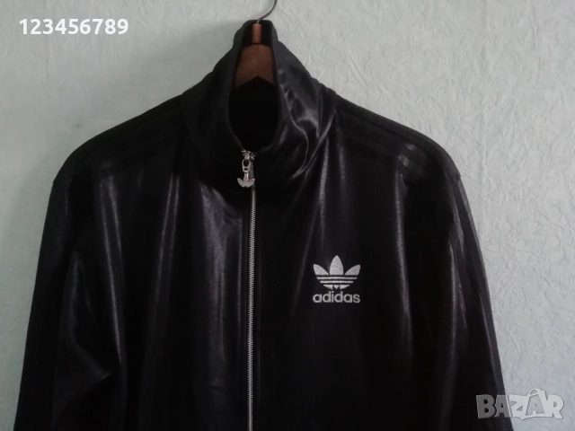 Adidas Chile 62 Originals оригинално черно мъжко горнище ретро М vintage , снимка 4 - Спортни дрехи, екипи - 52708225