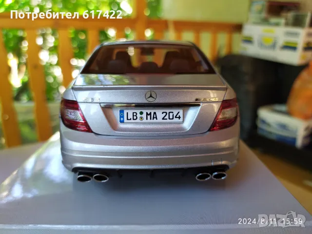 1:18 Mercedes-Benz C63 AMG 2008 , AUTOart, снимка 10 - Колекции - 46923672