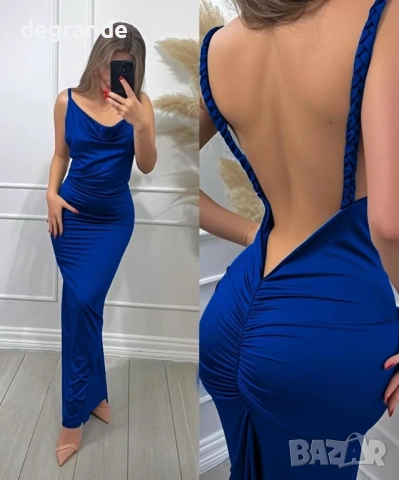 Елегантна Дамска Рокля с гол гръб, снимка 3 - Рокли - 53802964