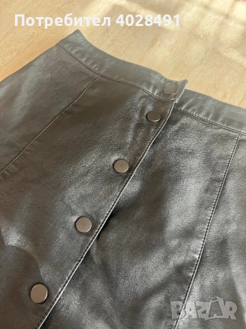 Кожена пола H&M, снимка 4 - Поли - 52105241