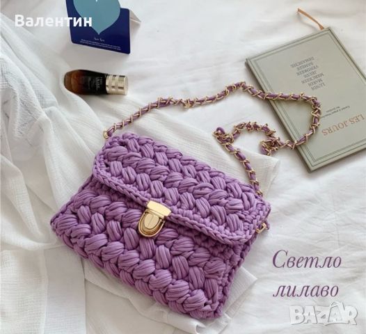 🩷 Ръчно плетени дамски чанти, снимка 6 - Чанти - 46630593