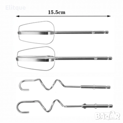 Кухненски миксер SERANOVA Home – Метални бъркалки, лек и мощен, снимка 2 - Други - 52672532
